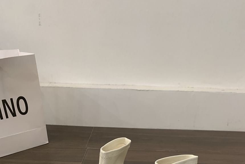 Chunky Boots Heel Short