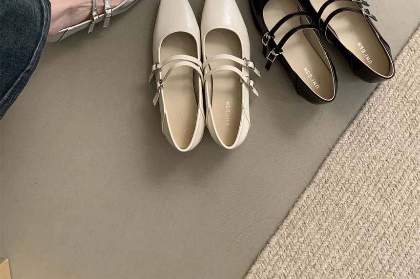 Jane Heel Mary Shoes Chunky