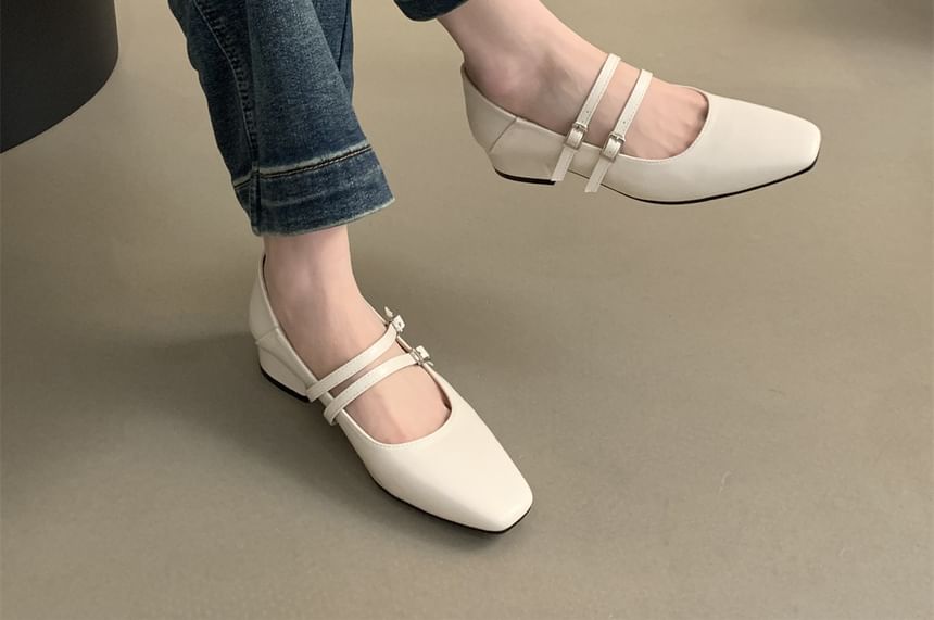 Jane Heel Mary Shoes Chunky