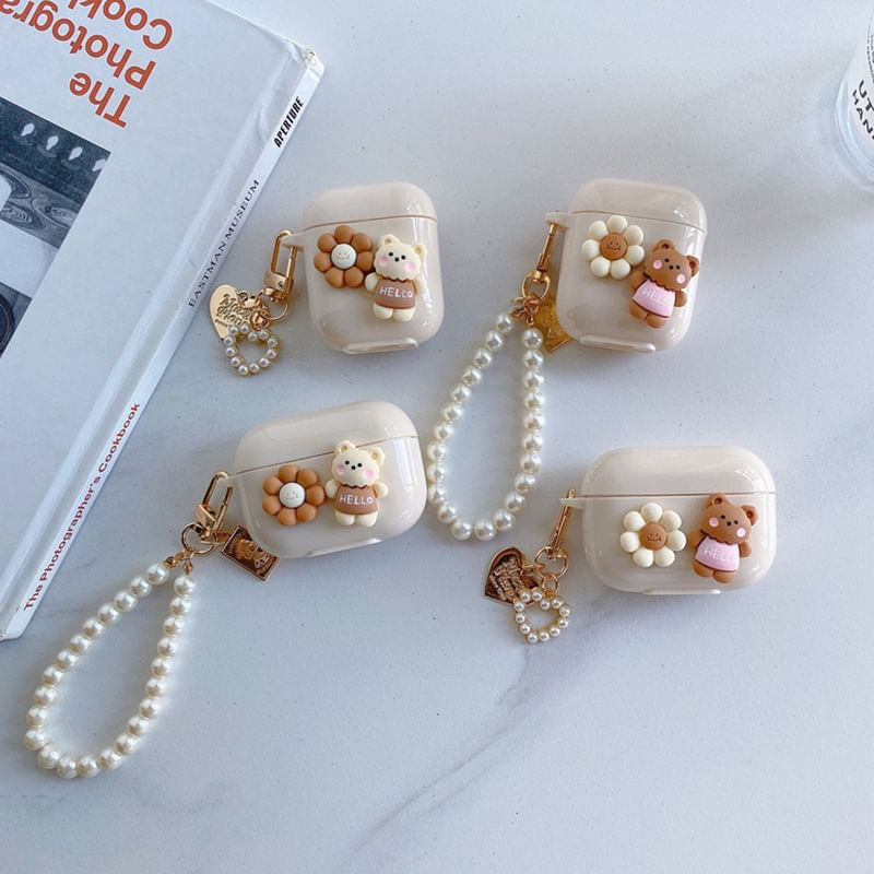 Earphone Floral Pro Bear AirPods / Case Skin