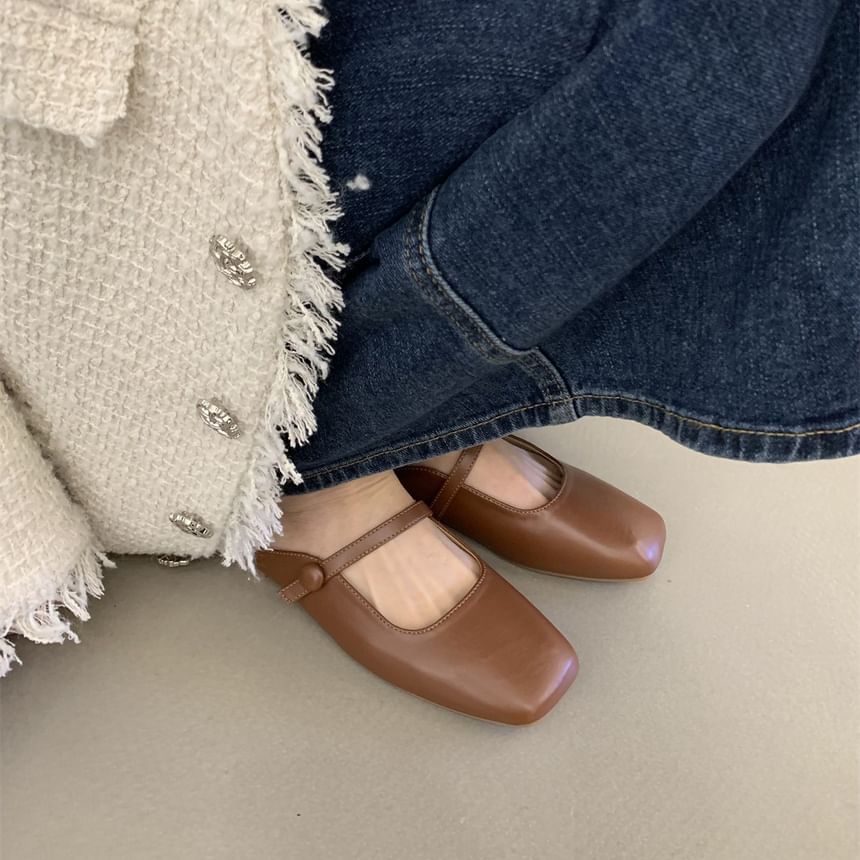 Square Mules Toe