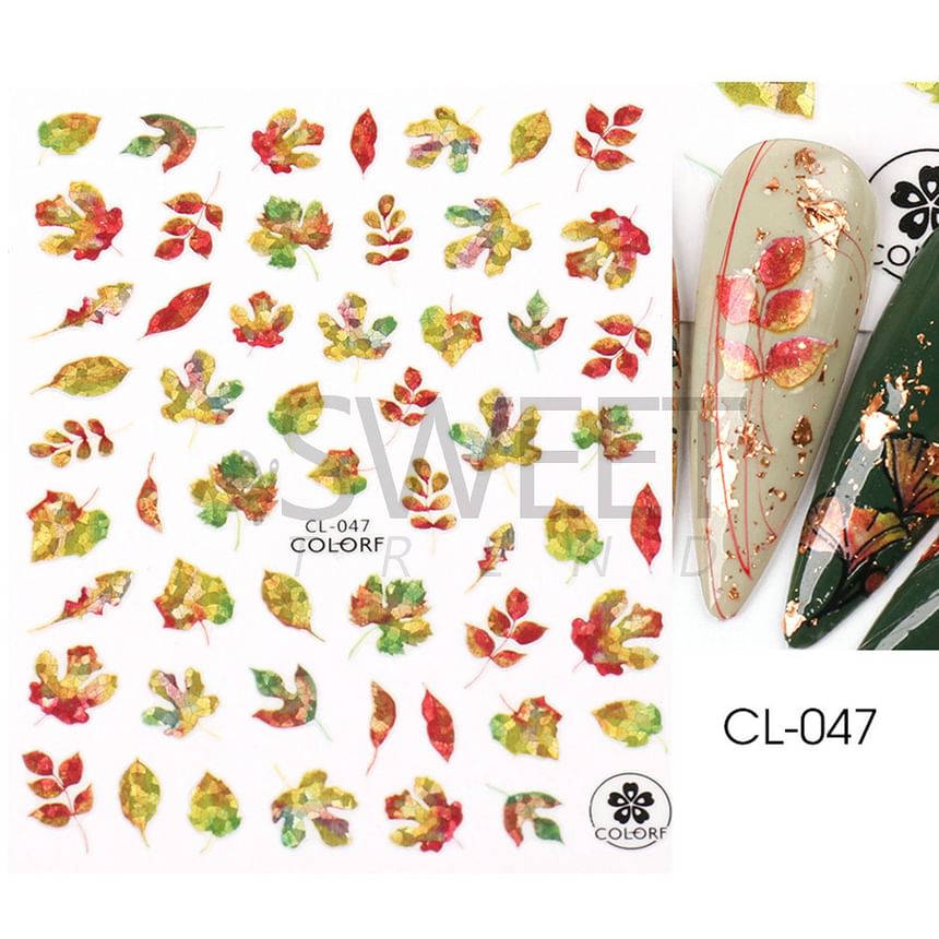 Leaf Nail Art Sticker