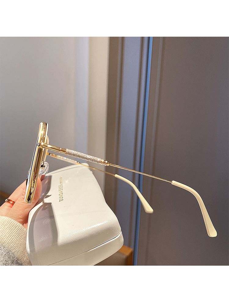 Sunglasses Oversized Frame Geometric