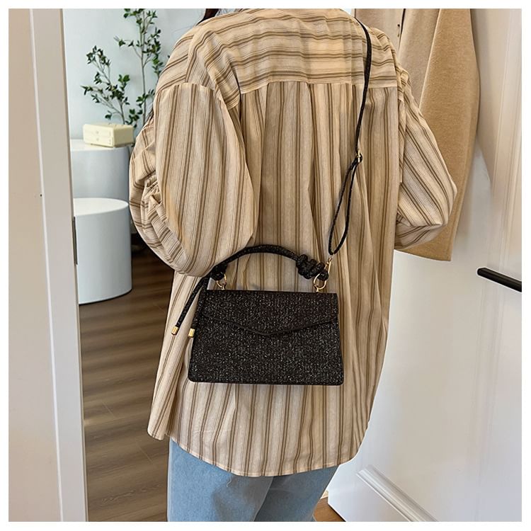 Flap Tweed Crossbody Bag