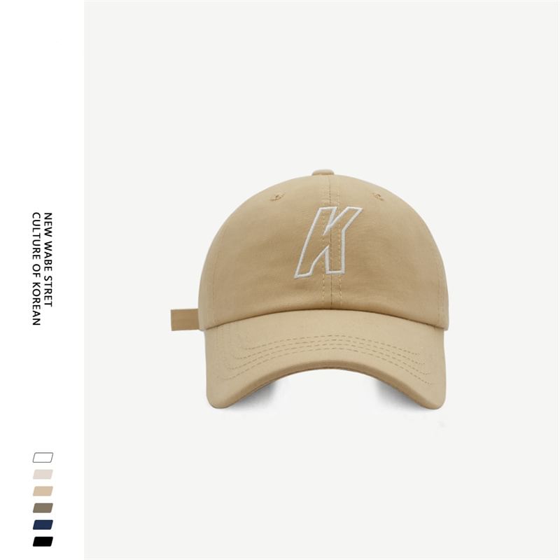 Letter Baseball Embroidered Cap