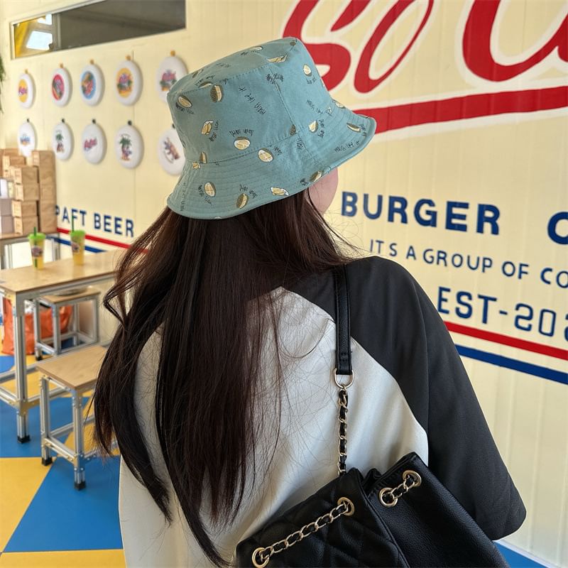 Bucket Durian Print Hat