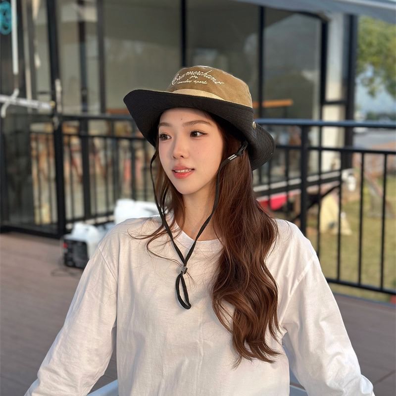 Hat Embroidered Boonie Letter