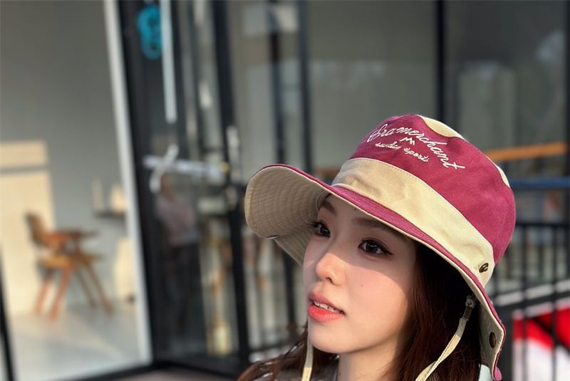 Hat Embroidered Boonie Letter