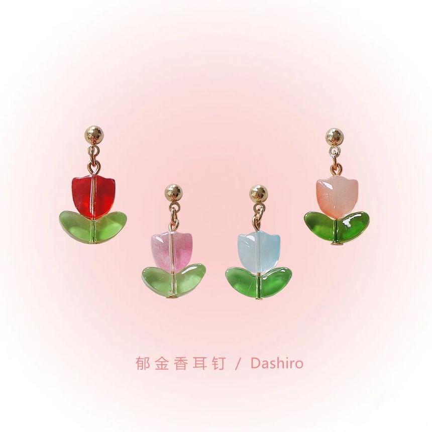 Tulip Earring Alloy Drop