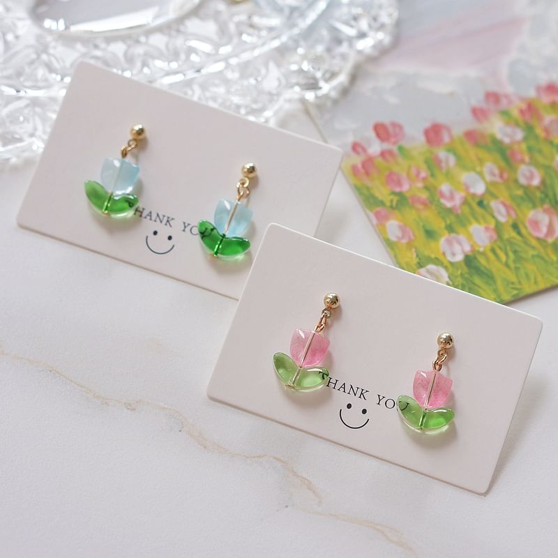 Tulip Earring Alloy Drop