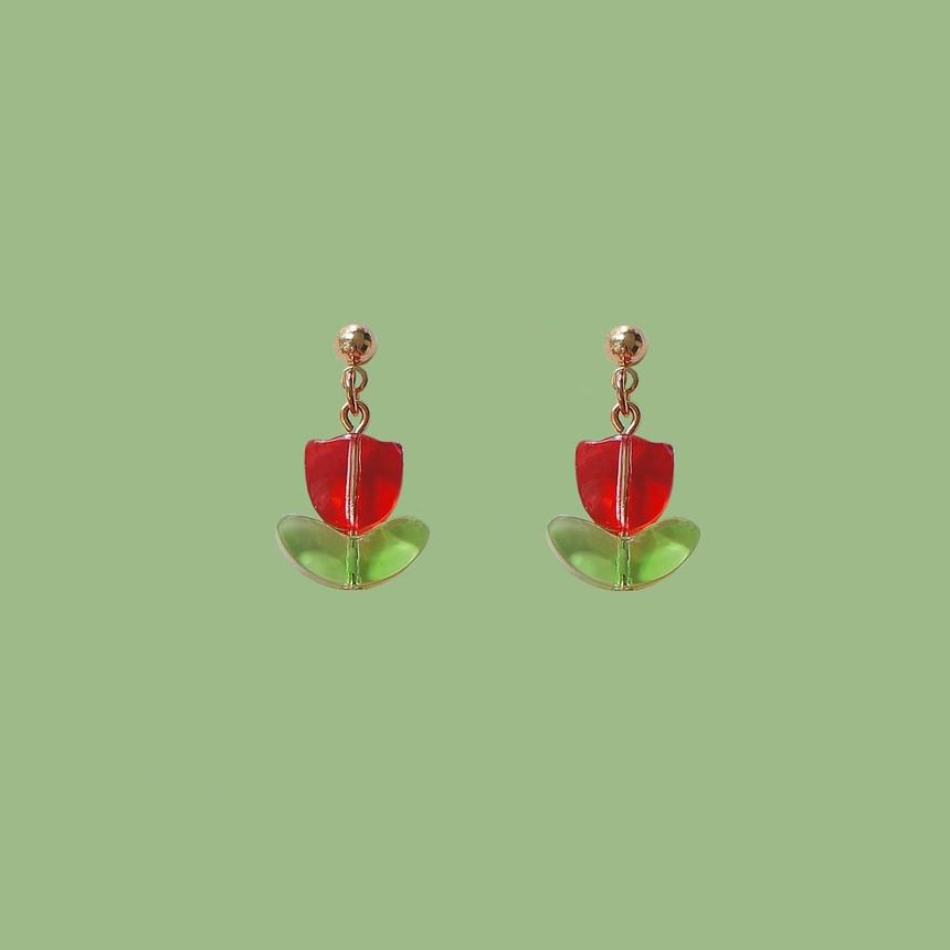 Tulip Earring Alloy Drop