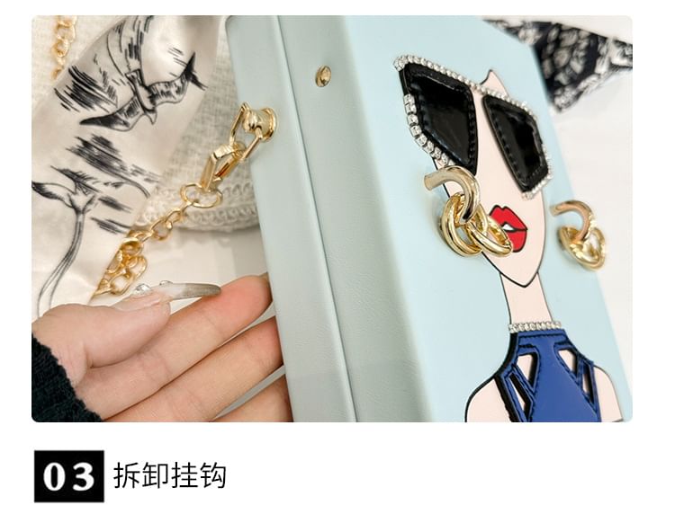 Print Crossbody Bag Face