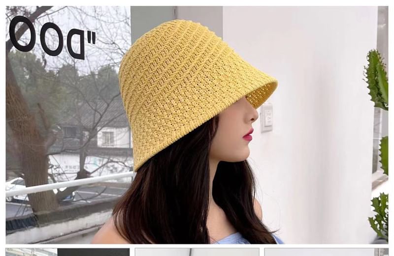 Straw Hat Bucket Plain