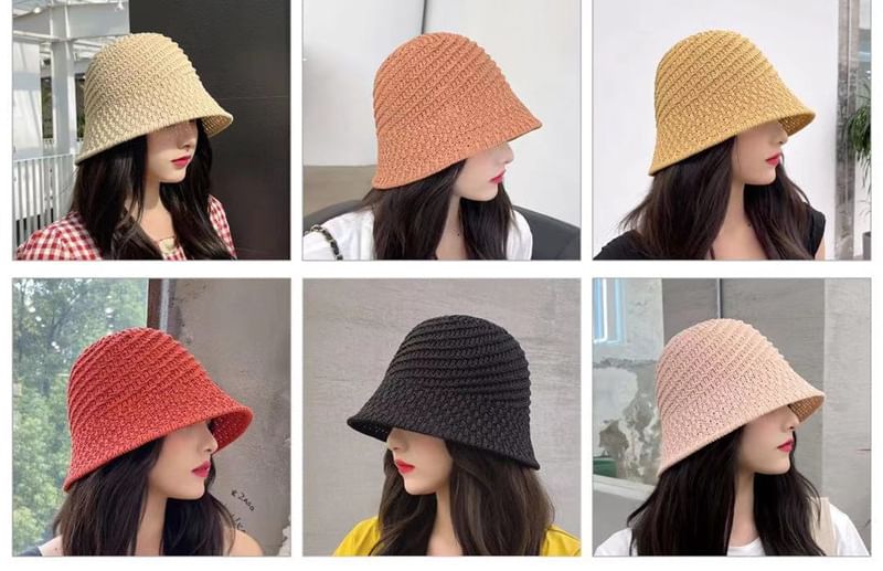 Straw Hat Bucket Plain