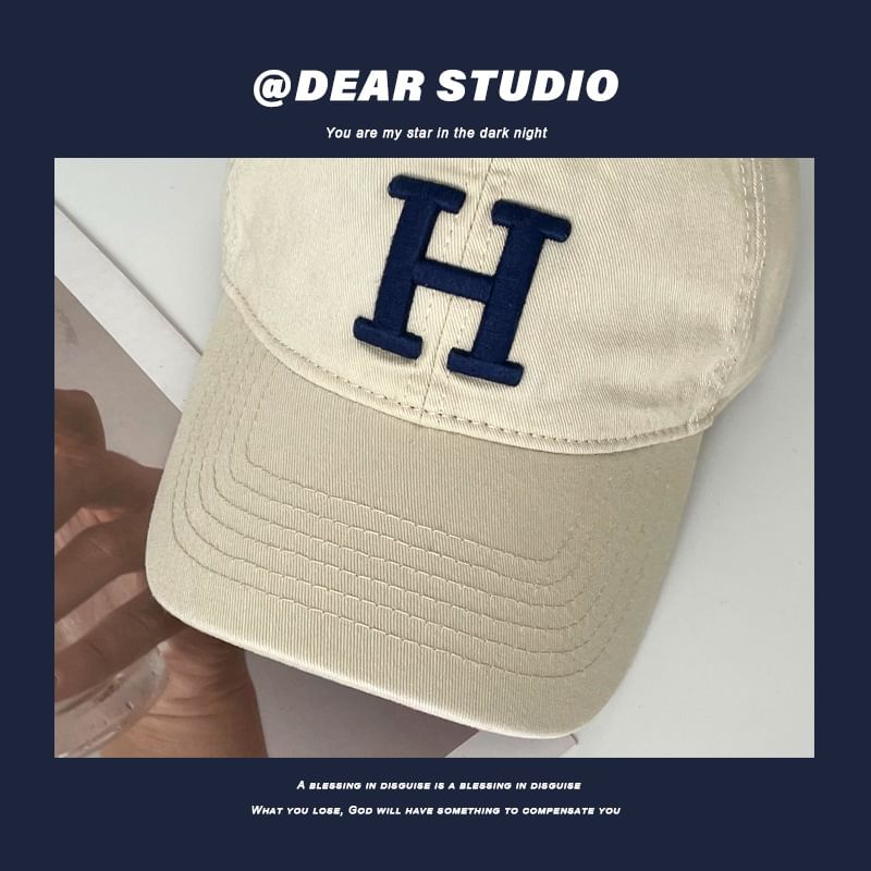 Lettering Cap Embroidered