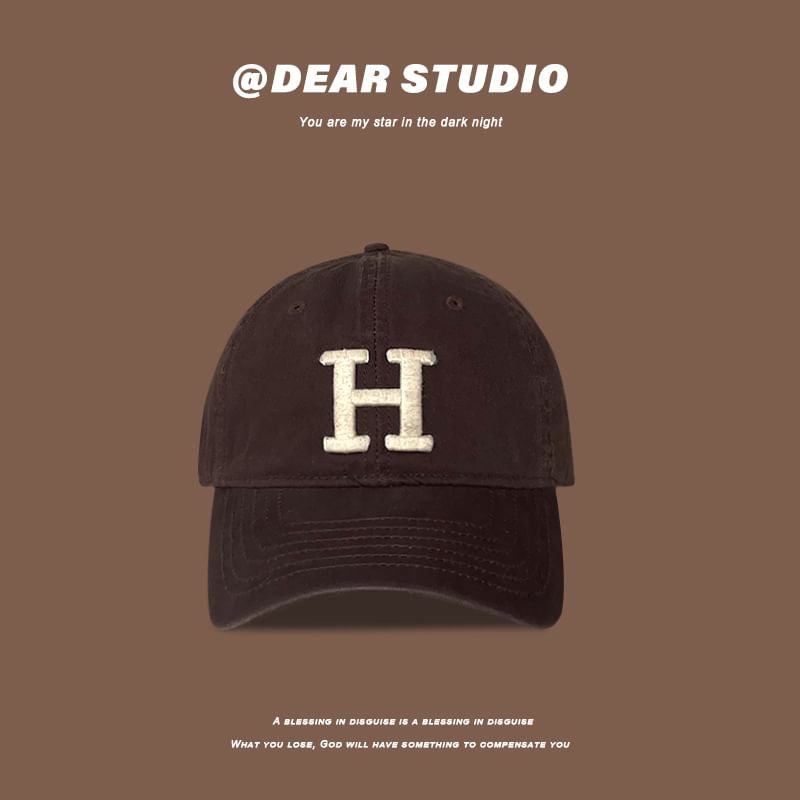 Lettering Cap Embroidered