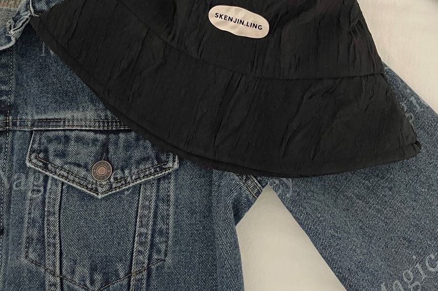 Hat Applique Textured Bucket