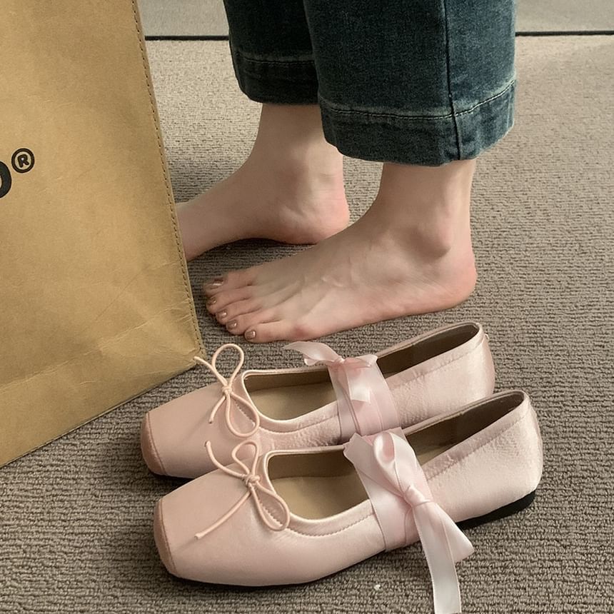 Floral Balletcore Flats Accent