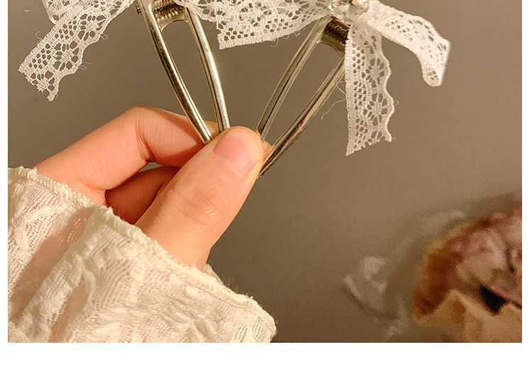 Lace Set / Hair Clip Bow