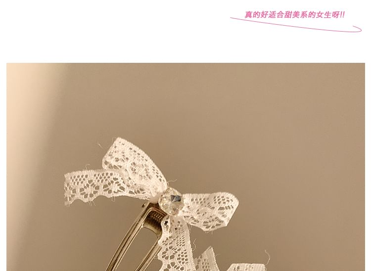 Lace Set / Hair Clip Bow