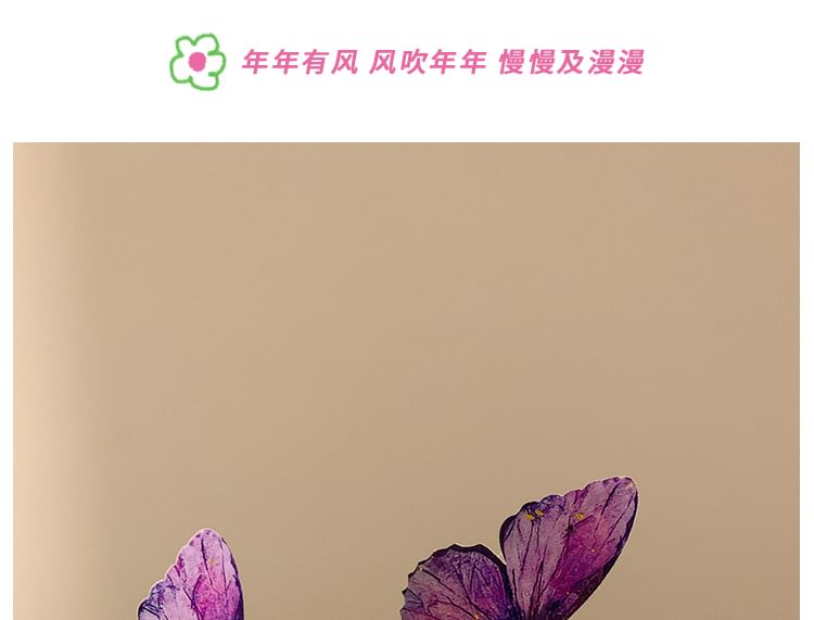 Butterfly / Rhinestone Clip Set Hair