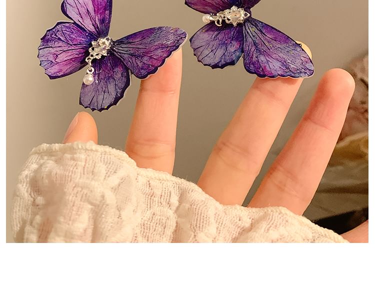 Butterfly / Rhinestone Clip Set Hair