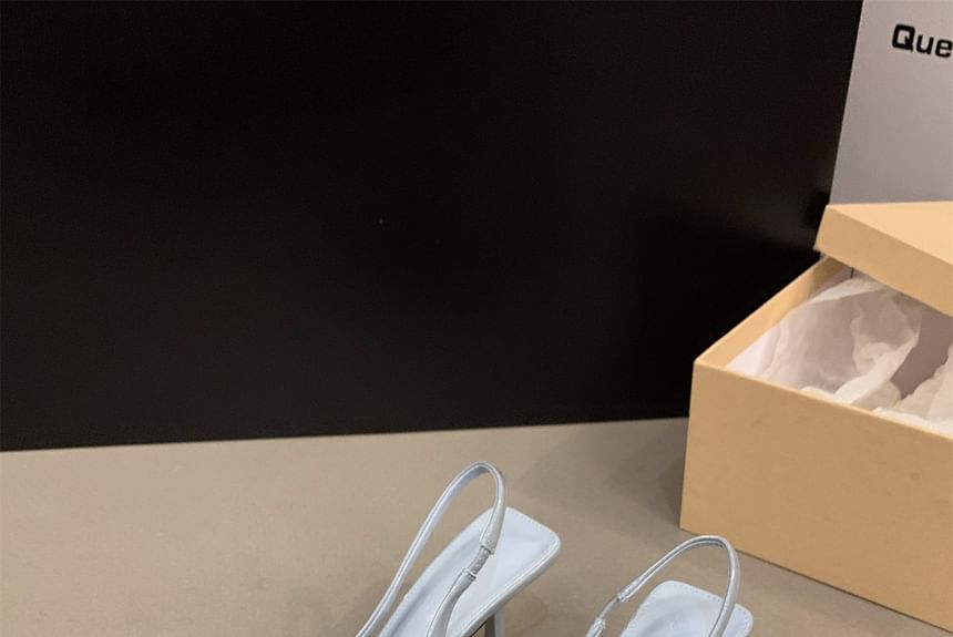 Stiletto Sandals Toe Pointed Heel Slingback