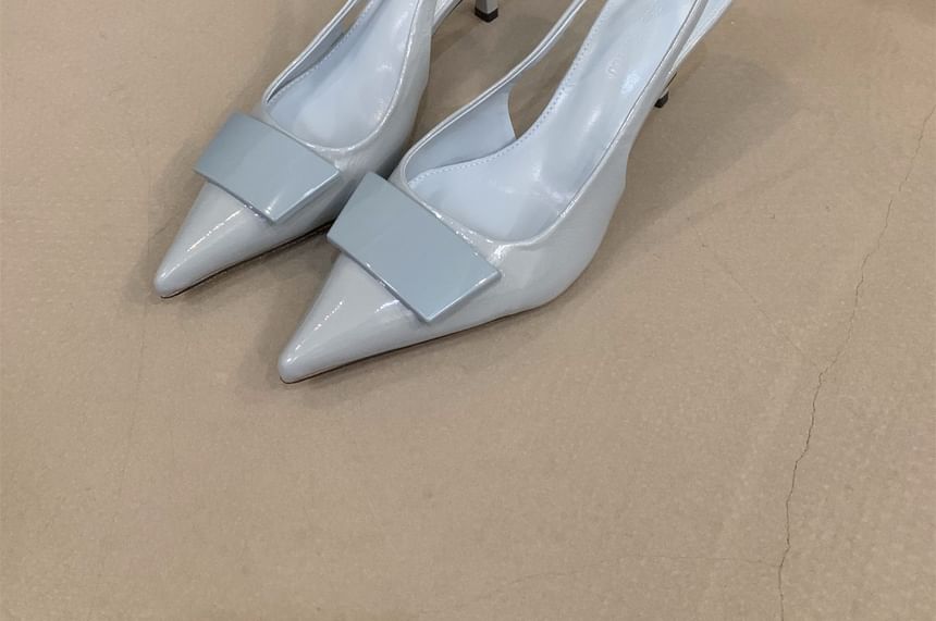 Stiletto Sandals Toe Pointed Heel Slingback