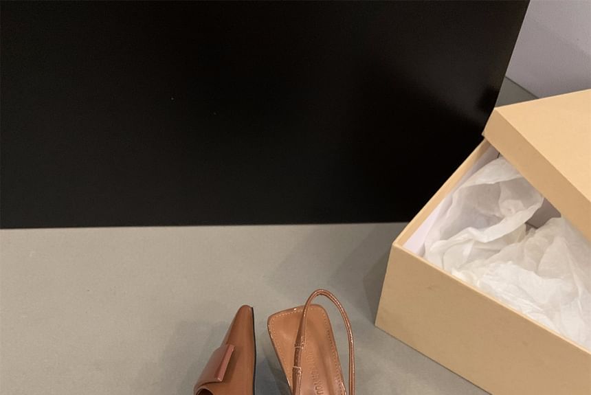 Stiletto Sandals Toe Pointed Heel Slingback