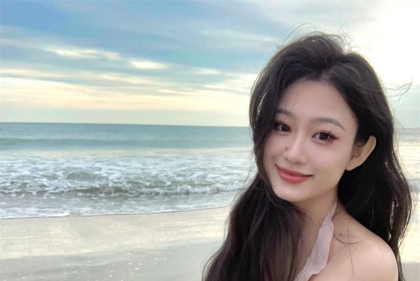 Dress Mini Ruffle Plain Neck Trim Cutout A-Line Halter