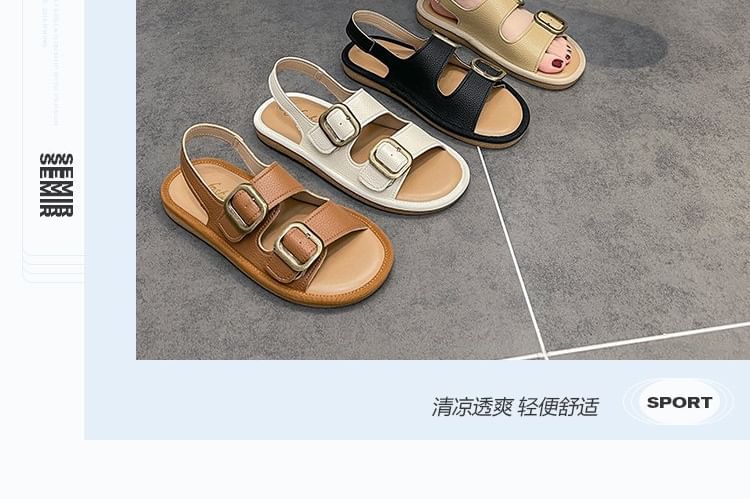 Buckled Flat Sandals