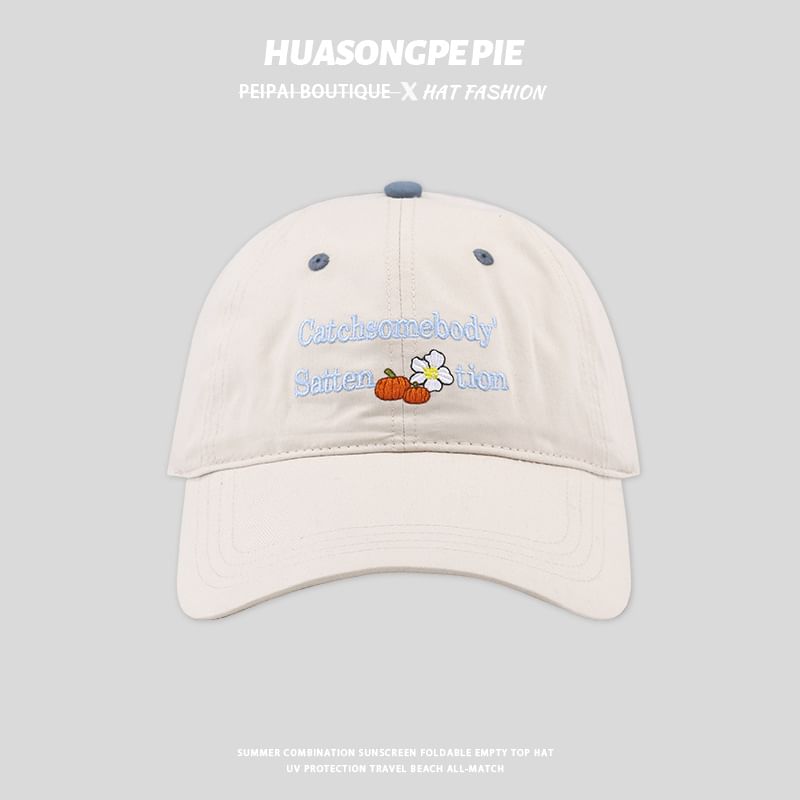 Baseball Embroidered Lettering Cap