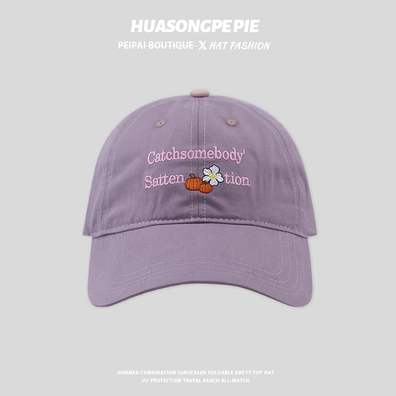 Baseball Embroidered Lettering Cap