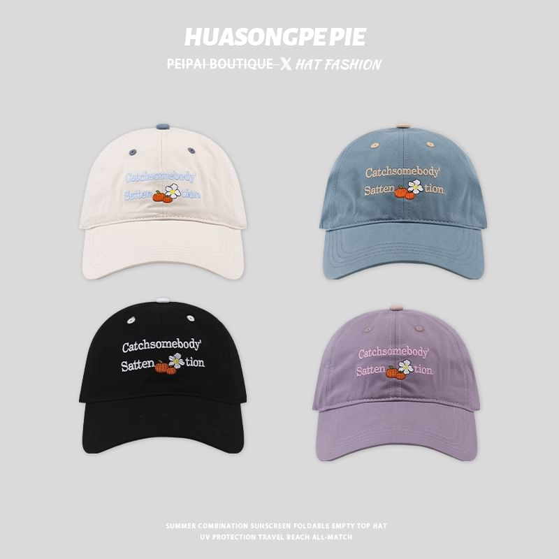 Baseball Embroidered Lettering Cap