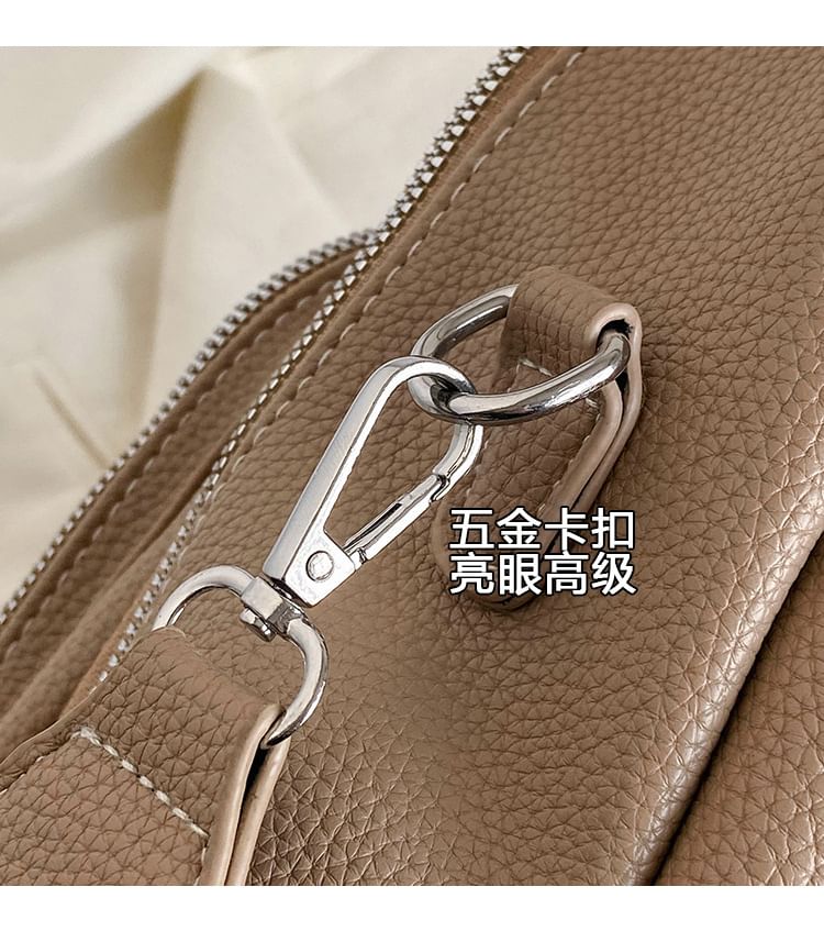 Leather Faux Backpack Multi-Pocket