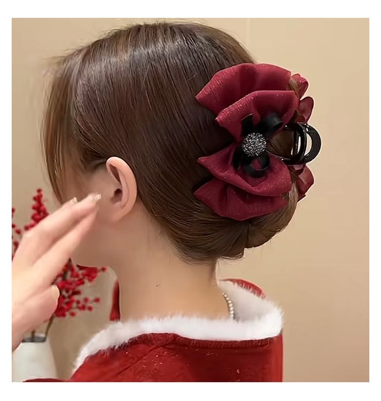 Bow Mesh Acrylic Hair Clamp (Various Designs)