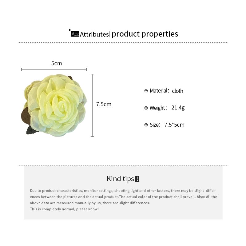 Claw Hair Mesh Floral