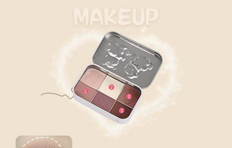 Tea Party Series Metal Box Eyeshadow Palette #02