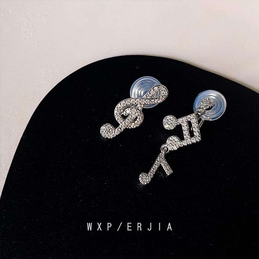 Rhinestone Earring Music Cuff