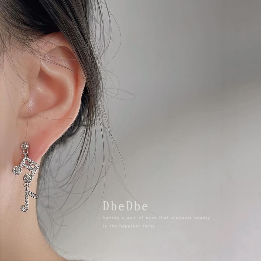 Rhinestone Earring Music Cuff