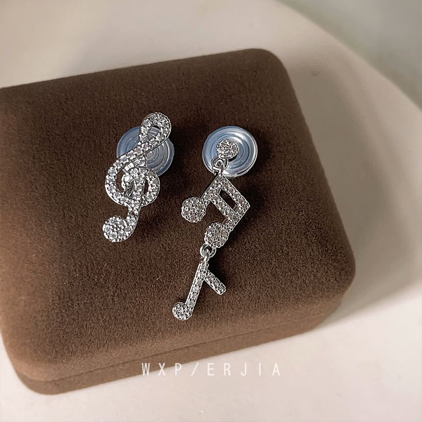 Rhinestone Earring Music Cuff