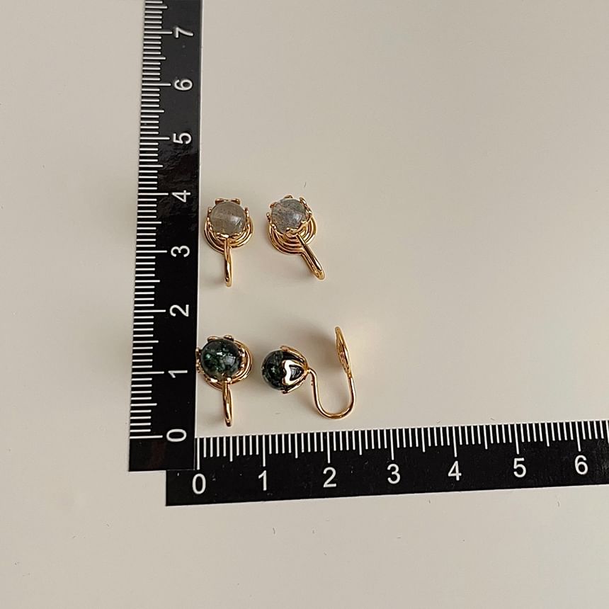 Cuff Gemstone Earring