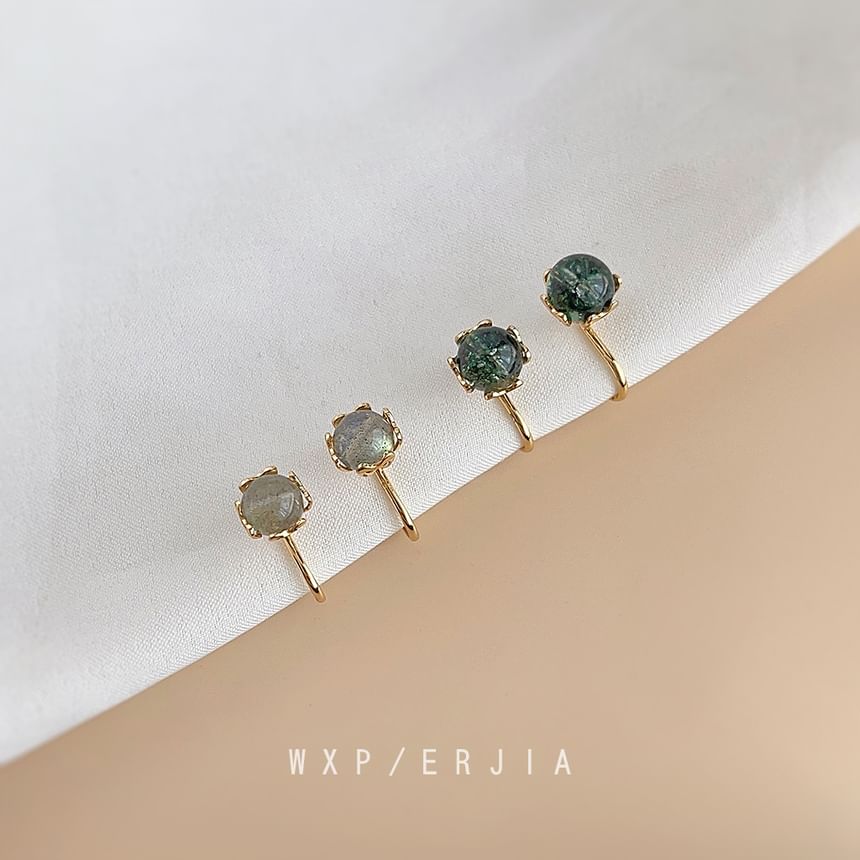 Cuff Gemstone Earring