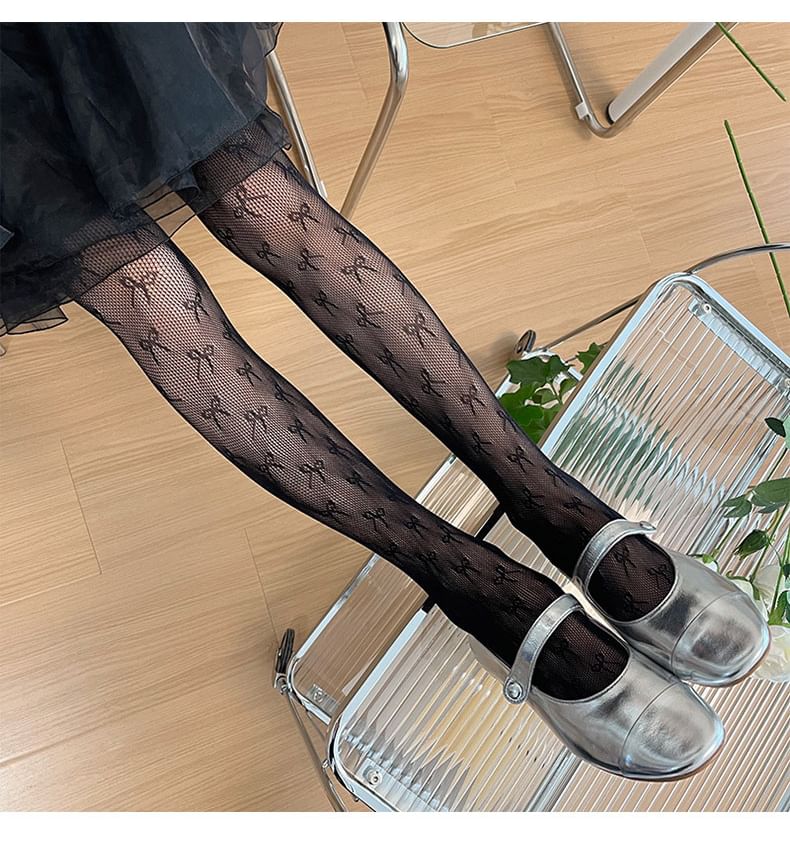 Two Tone Lace Sheer Tights