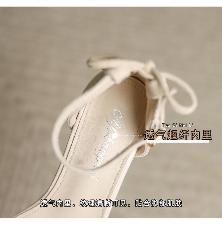 Ankle Strap Heel Chunky Sandals