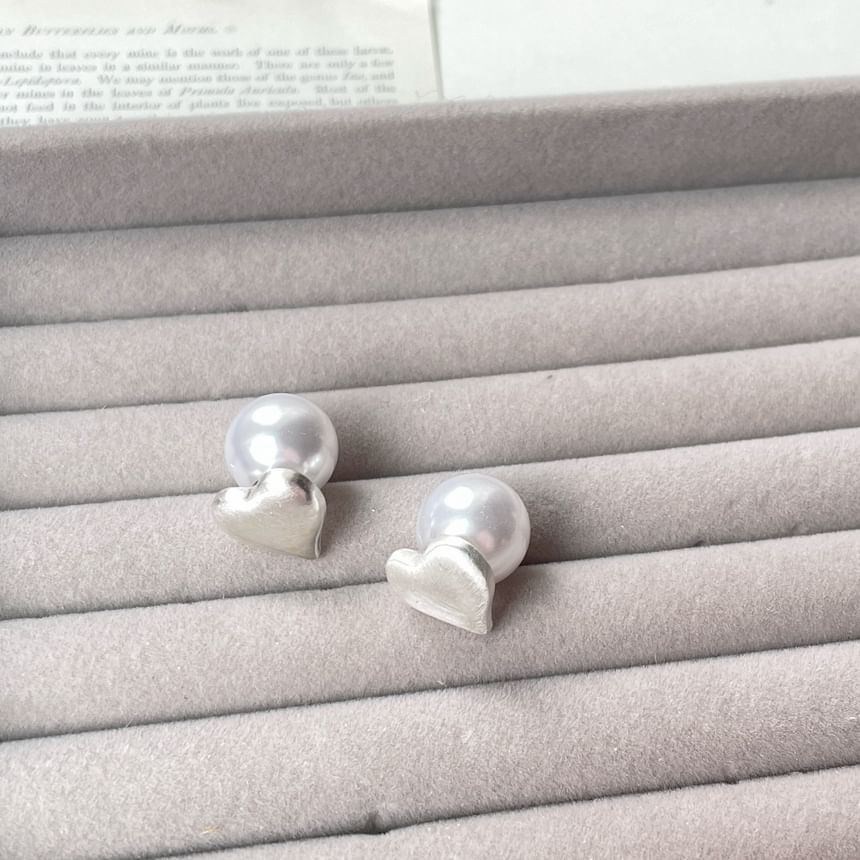 Alloy Heart Earring Stud