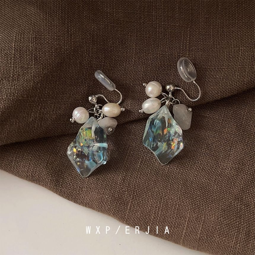 Cuff Faux Crystal Pearl Ear Alloy Freshwater