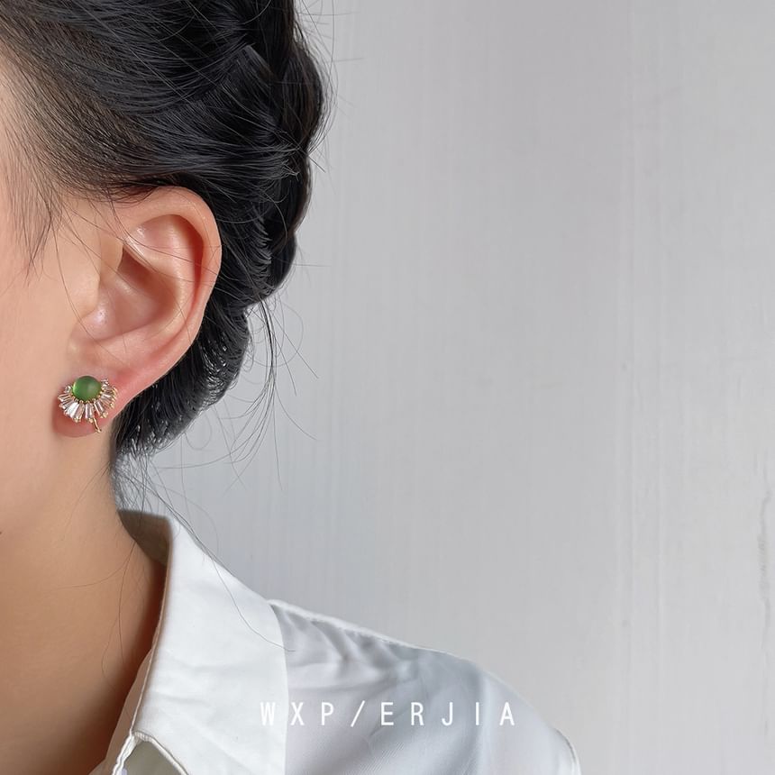 Faux Cuff Gemstone Alloy Rhinestone Ear