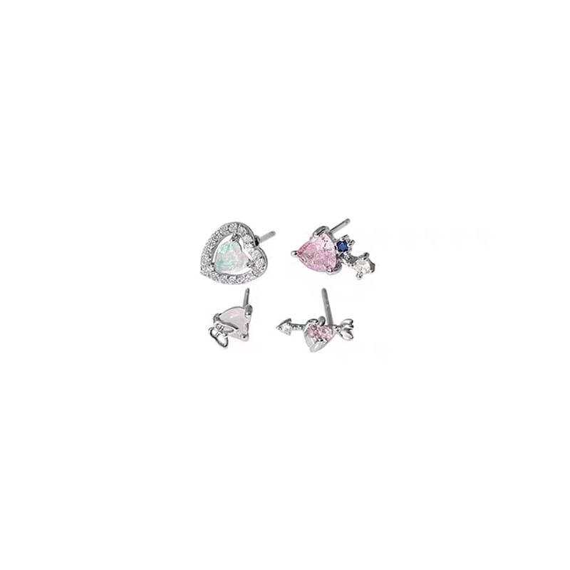 Set Stud Rhinestone Ear