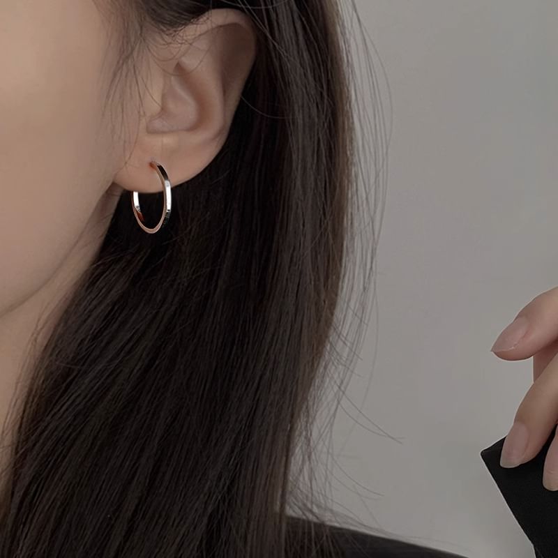 Earring Silver Sterling Hoop